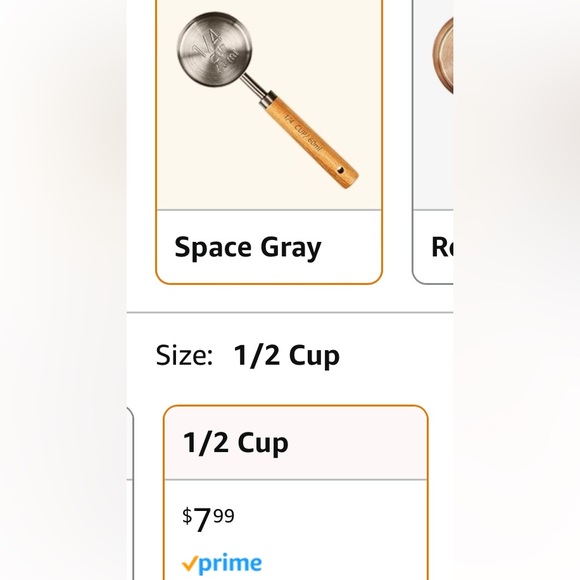 New! Space Gray Measuring Cups - Picture 7 of 9